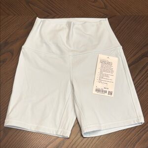 NWT Lululemon Women's Light Blue High-Waisted Shorts